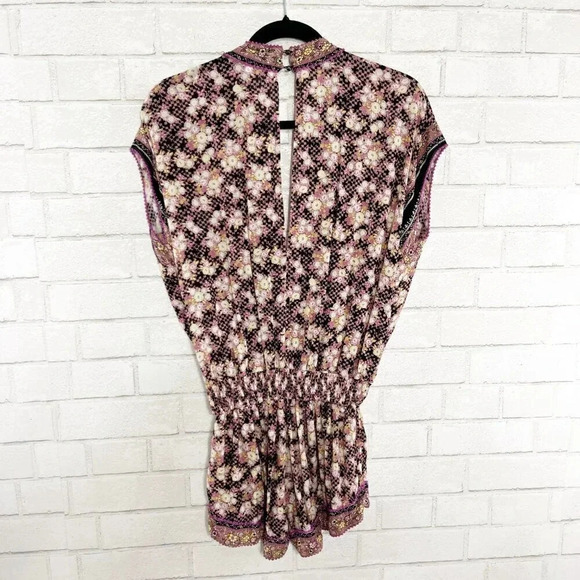 Poupette St. Barth Multicolor Floral Amora Romper Women's Size XS - Picture 4 of 11